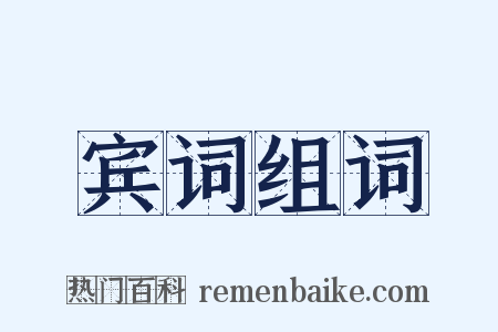 宾词组词是什么意思的图片